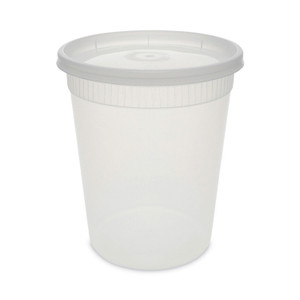 Pactiv Evergreen Newspring DELItainer Microwavable Container, 32 oz, 4 .55 Diameter x 5.55 h, Clear, Plastic, 240/Carton (PCTYSD2532) View Product Image