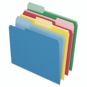 Pendaflex Colored File Folders, 1/3-Cut Tabs: Assorted, Letter Size, Assorted Colors, 24/Pack