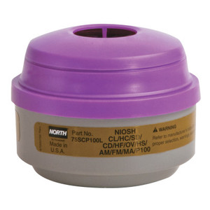 Defender Respirator Cartridge W/P100 Filter Low (068-75Scp100L)
