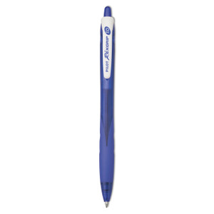 Pilot RexGrip BeGreen Ballpoint Pen, Retractable, Medium 1 mm, Blue Ink, Translucent Blue Barrel, Dozen (PIL32371) View Product Image