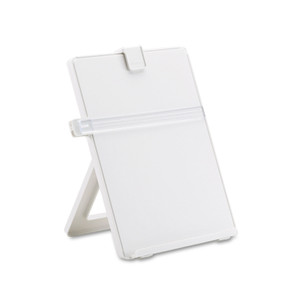 Fellowes Non-Magnetic Desktop Copyholder, 25 Sheet Capacity, Plastic, Platinum (FEL21103) View Product Image