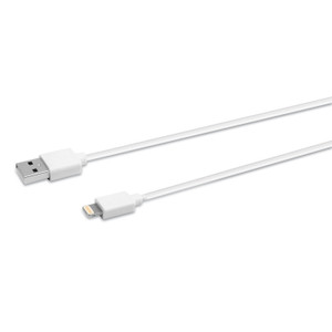 Innovera USB Apple Lightning Cable, 3 ft, White