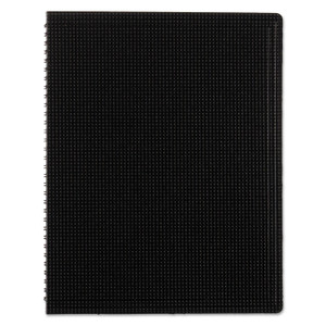 Blueline Duraflex Poly Notebook, 1-Subject, Medium/College Rule, Black Cover, (80) 11 x 8.5 Sheets