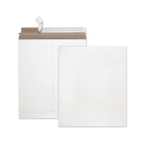 Quality Park Photo/Document Mailer, Cheese Blade Flap, Redi-Strip Adhesive Closure, 12.75 x 15, White, 25/Box (QUA64019) View Product Image