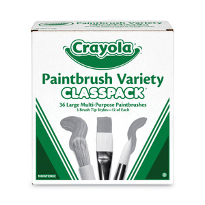 Crayola 3-Tip Paintbrush Variety Classpack - (CYO050036)