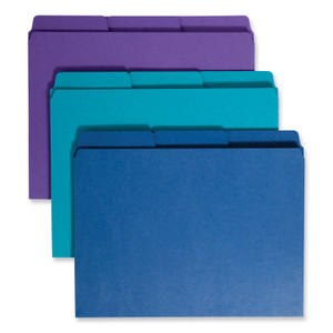 Smead SuperTab Organizer Folder, 1/3-Cut Tabs: Assorted, Letter Size, 0.75" Expansion, Assorted Colors, 3/Pack (SMD11989) View Product Image