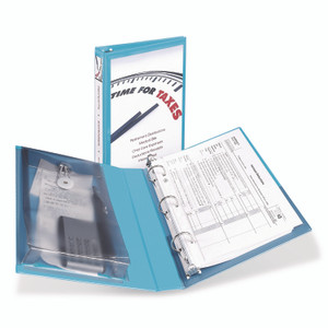 Avery Mini Size Protect and Store View Binder with Round Rings, 3 Rings, 1" Capacity, 8.5 x 5.5, Blue