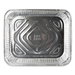 Durable Packaging Aluminum Steam Table Pans, Half-Size Shallow79.5 oz., 1.69" Deep, 10.38 x 12.75, 100/Carton (DPKFS4300100) View Product Image