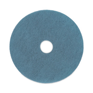 Boardwalk Burnishing Floor Pads, 20" Diameter, Aqua, 5/Carton (BWK4020AQU) View Product Image