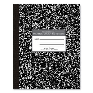 Roaring Spring Marble Cover Composition Book, Wide/Legal Rule, Black Marble Cover, (60) 10 x 8 Sheets Roaring Spring Marble Cover Composition Book, Wide/Legal Rule, Black Marble Cover, (60) 10 x 8 Sheets