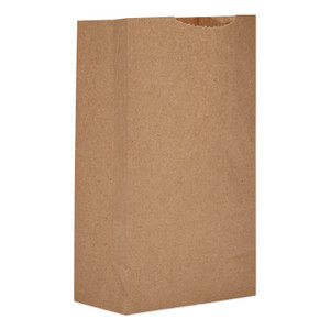 General Grocery Paper Bags, 30 lb Capacity, #3, 4.75" x 2.94" x 8.56", Kraft, 500 Bags (BAGGK3500) View Product Image
