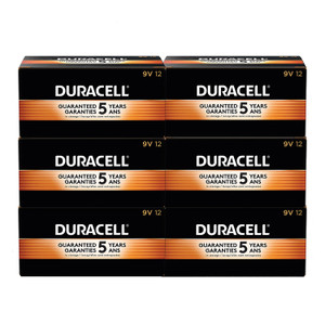 Duracell CopperTop Alkaline 9V Batteries, 72/Carton