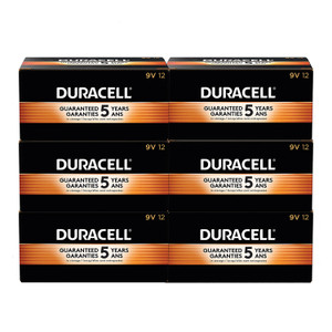 Duracell CopperTop Alkaline 9V Batteries, 72/Carton (DURMN1604CT) View Product Image