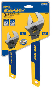 2 Piece Adjustable Wrench Display (6" & 10") View Product Image