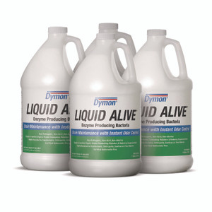 Dymon LIQUID ALIVE Enzyme Producing Bacteria, 1 gal Bottle, 4/Carton