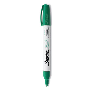 Sharpie Permanent Paint Marker, Medium Bullet Tip, Green (SAN35552) View Product Image