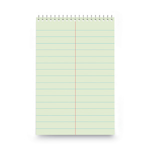 Universal Steno Pads, Pitman Rule, Red Cover, 60 Green-Tint 6 x 9 Sheets