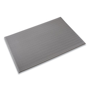 Crown Ribbed Vinyl Anti-Fatigue Mat, 24 x 36, Gray