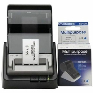 Seiko High Quality SLP-MRL Multipurpose Labels - 1 1/10" Width x 2 1/64" Length - Rectangle - Direct Thermal - White - Paper