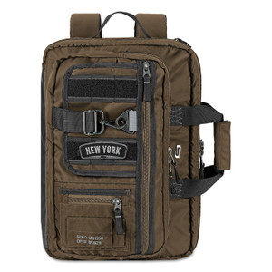 Solo Zone Briefcase, Fits Devices Up to 15.6", Nylon, 4.25 x 17.5 x 17.5, Bronze