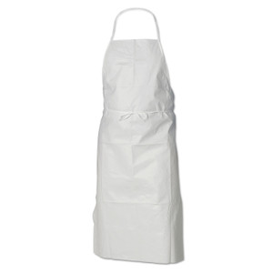 KleenGuard A40 Liquid/Particle Protection Apron, Film Laminate, 28 x 40, White, 100/Carton (KCC44481) View Product Image