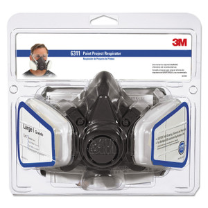 3M Half Facepiece Paint Spray/Pesticide Respirator, Large (MMM6311PA1A) View Product Image