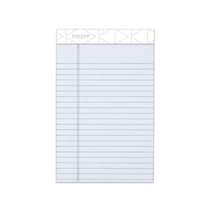 TOPS Prism + Colored Writing Pads, Narrow Rule, 50 Pastel Gray 5 x 8 Sheets, 12/Pack