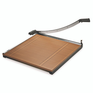 X-ACTO Square Commercial Grade Wood Base Guillotine Trimmer, 20 Sheets, 24" Cut Length, 24 x 24