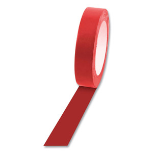 Champion Sports Floor Tape, 1" x 36 yds, Red Champion Sports Floor Tape, 1" x 36 yds, Red