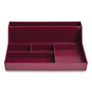 TRU RED Plastic Desktop Organizer, 6 Compartments, 6.81 x 9.84 x 2.75, Purple (TUD24380425) View Product Image