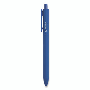 TRU RED Quick Dry Gel Pen, Retractable, Medium 0.7 mm, Blue Ink, Blue Barrel, 5/Pack