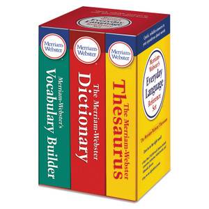 Merriam Webster Everyday Language Reference Set, Dictionary, Thesaurus, Vocabulary Builder (MER3328) View Product Image