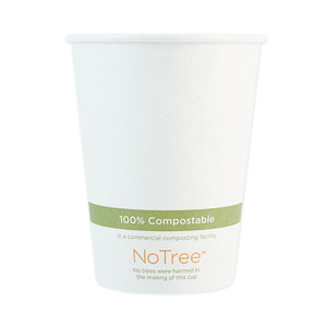 World Centric NoTree Paper Hot Cups, 12 oz, Natural, 1,000/Carton (WORCUSU12) View Product Image