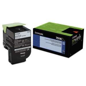 Lexmark 70C10K0 Return Program Toner, 1,000 Page-Yield, Black (LEX70C10K0) View Product Image