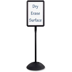 Safco Write Way Dual-sided Directional Sign - 18" Width x 65" Height x 18" Depth - Rectangular Shape - Both Sides Display, Magnetic, Durable - Indoor, Outdoor, Office - Steel