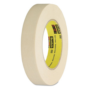 Scotch High-Performance Masking Tape 232, 3" Core, 12 mm x 55 m, Tan