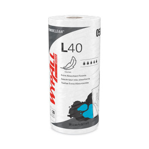 WypAll L40 Towels, Small Roll, 10.4 x 11, White, 70/Roll, 24 Rolls/Carton