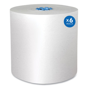 Scott Pro Hard Roll Paper Towels with Absorbency Pockets, for Scott Pro Dispenser, Blue Core Only, 1-Ply, 7.5" x 900 ft, 6 Rolls/CT (KCC43959) View Product Image