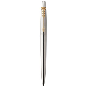 Parker Jotter Gel Pen, Retractable, Medium 0.7 mm, Black Ink, Stainless Steel Barrel (PAR2020647) View Product Image