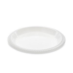 Pactiv Evergreen Meadoware Impact Plastic Dinnerware, Plate, 10.25" dia, White, 500/Carton (PCTMI10) View Product Image