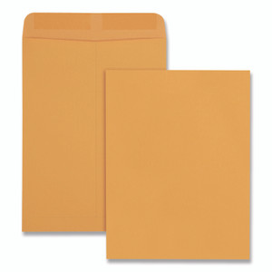 Quality Park Catalog Envelope, 28 lb Bond Weight Kraft, #10 1/2, Square Flap, Gummed Closure, 9 x 12, Brown Kraft, 100/Box QUA41467