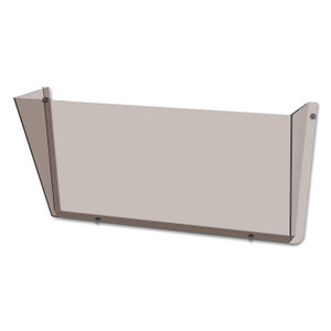 deflecto Unbreakable DocuPocket Wall File, Letter Size, 14.5" x 3" x 6.5", Smoke