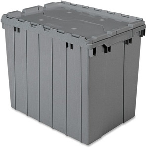Akro-Mils Attached Lid Storage Container (AKM39170GREY) View Product Image
