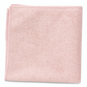 Rubbermaid Commercial Microfiber Cleaning Cloths, 16 x 16, Pink, 24/Pack RCP1820581