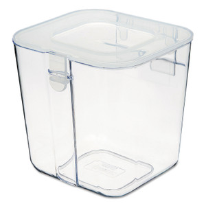 deflecto Stackable Caddy Organizer, Small, Plastic, 4.33 x 4 x 4.38, White