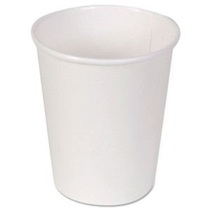 Dixie Paper Hot Cups, 10 oz, White, 50/Sleeve, 20 Sleeves/Carton DXE2340W