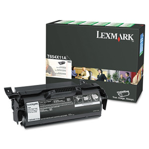 Lexmark T654X11A Return Program Extra High-Yield Toner, 36,000 Page-Yield, Black (LEXT654X11A) View Product Image