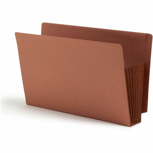 Smead TUFF Straight Tab Cut Legal Recycled File Pocket - 8 1/2" x 14" - 7" Expansion - 16.5 pt. - 2 Plys - Redrope