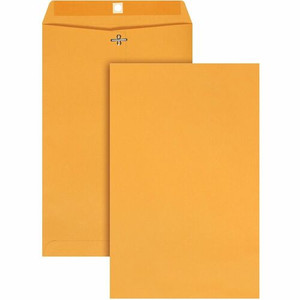 Quality Park 9-1/4 x 14-1/2 Clasp Envelopes with Deeply Gummed Flaps - Clasp - #94 - 9 1/4" Width x 14 1/2" Length - 28 lb - Gummed