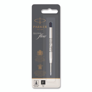 Parker Refill for Parker Ballpoint Pens, Fine Conical Tip, Black Ink